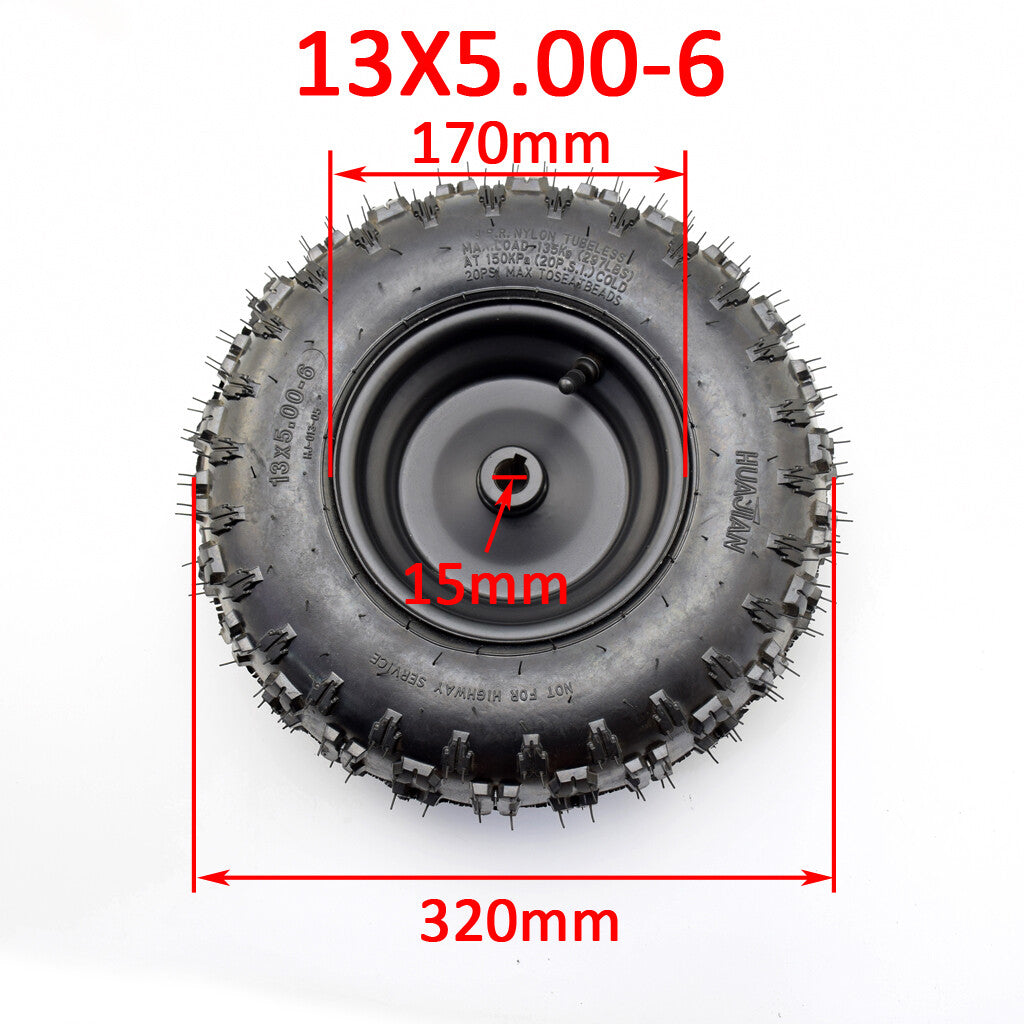 13x5.00-6 Tire Tyre  wheel rim Pit Off-Road ATV QUAD Buggy Mower Go-kart