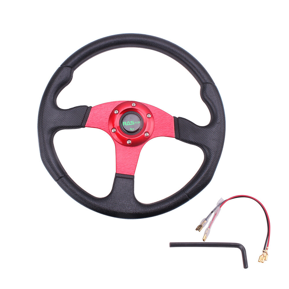 RASTP 13¡± 340mm Universal 6 Bolt Racing Drifting Sport Steering Wheel Aluminum