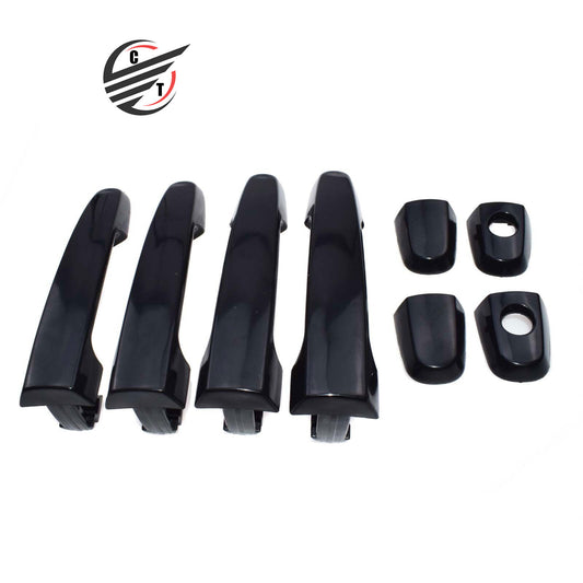 for TOYOTA for Camry Outside Door Handle Front Rear Left Right Smooth Black New 4pcs