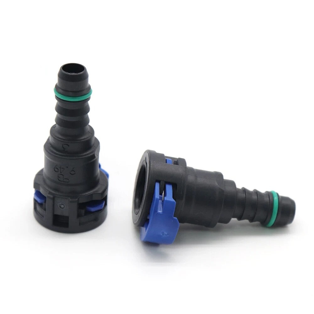 new fuel line hose quick-release female connector 2pcs 9.49 mm ID8 10x8 180¡ã
