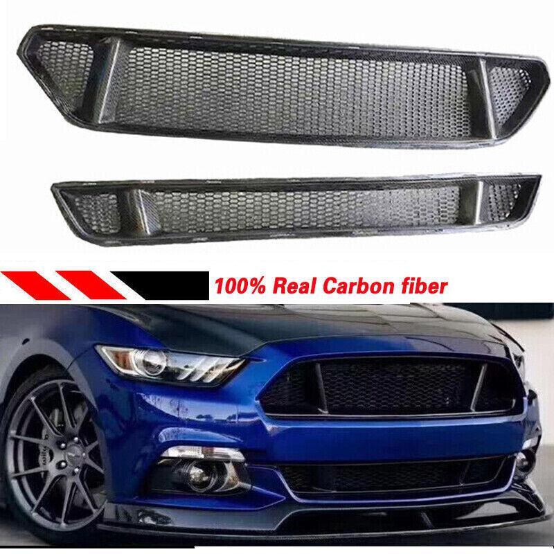 Carbon fiber upper front bumper grille for Ford for Mustang 2015-2017