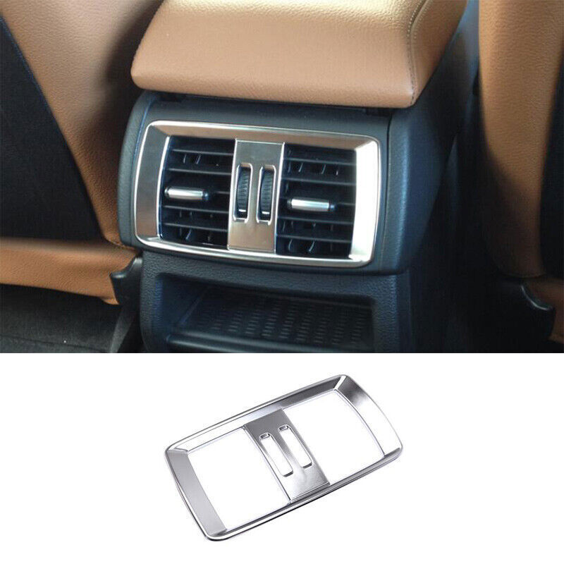 for BMW X3 F25 2011-2017 ABS Silver Back Row Air Outlet Vent Frame Cover Trim 1P