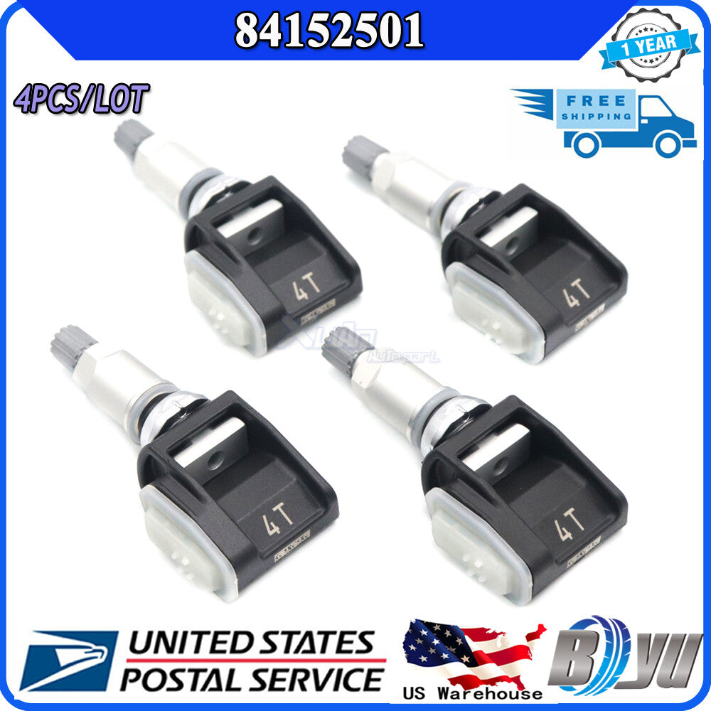84152501 TPMS Tire Pressure Sensor - 4 New Units for Cadillac for Escalade , for Chevrolet Silverado, for GMC