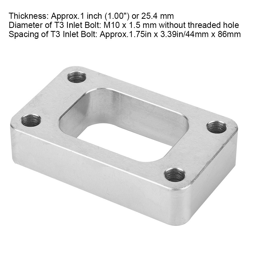 T3 Spacer Turbo Flange Mild Steel Mild Steel Turbo Inlet Flange For Accessories