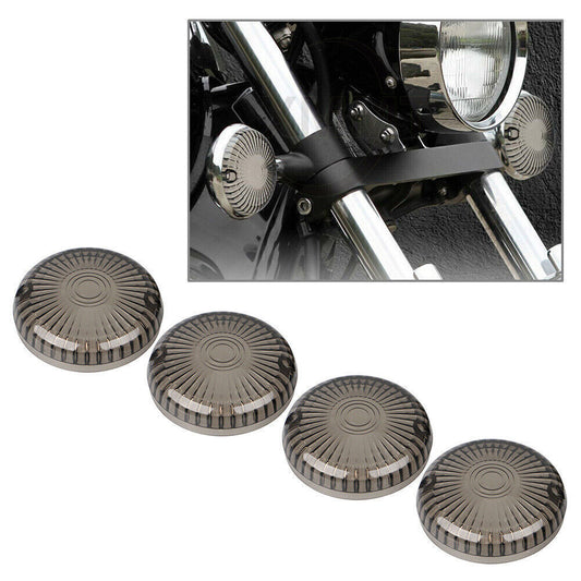 Turn Signal Lens Smoke Cover Fit for Yamaha Road Star/V Star 1100 /Vmax 1200 1700 4x