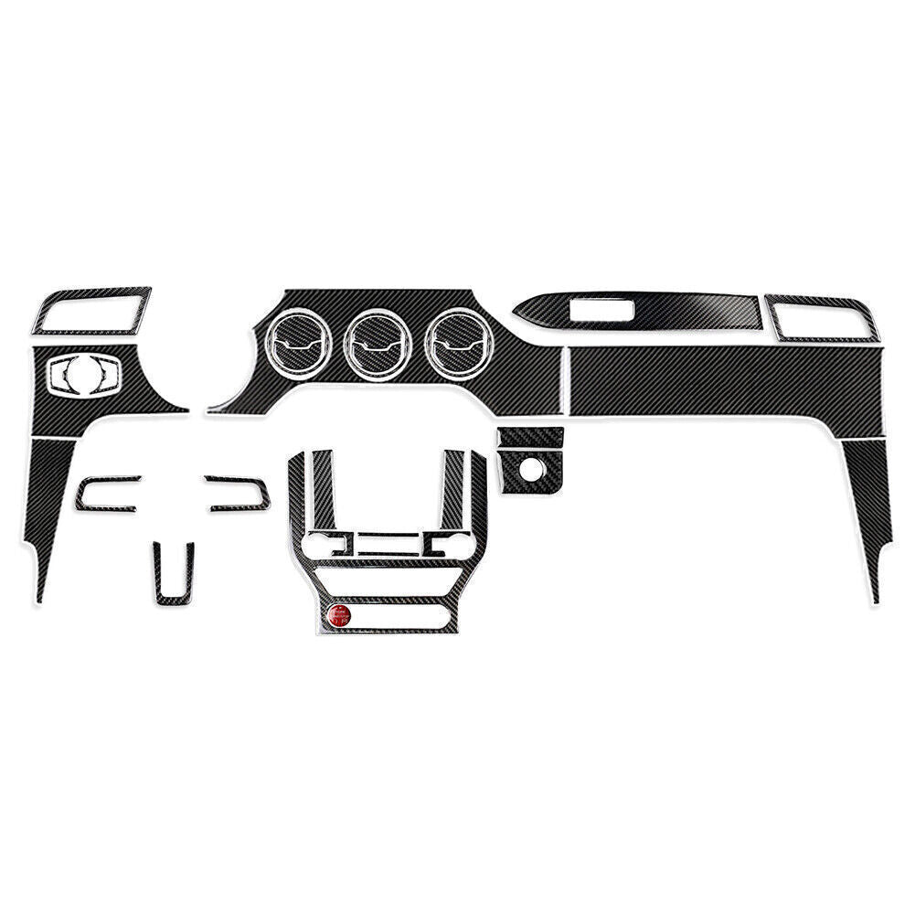 32 Pcs Carbon Fiber Interior Decoration Cover Trim for Ford for Mustang 2015-2019