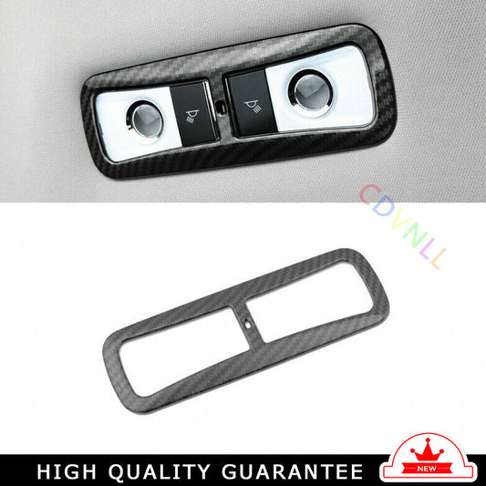 Rear Reading Lamp Frame Cover Trim 1 for Honda CRV CR-V 2017-2022 Carbon Fiber
