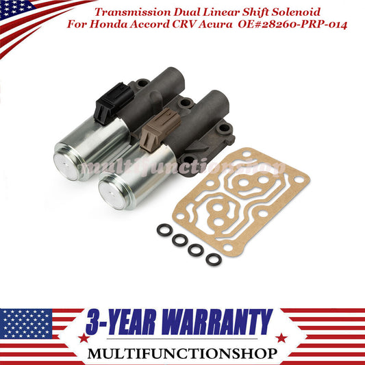 Transmission Dual Linear Shift Solenoid for Honda Accord CRV for Acura 28260-PRP-014