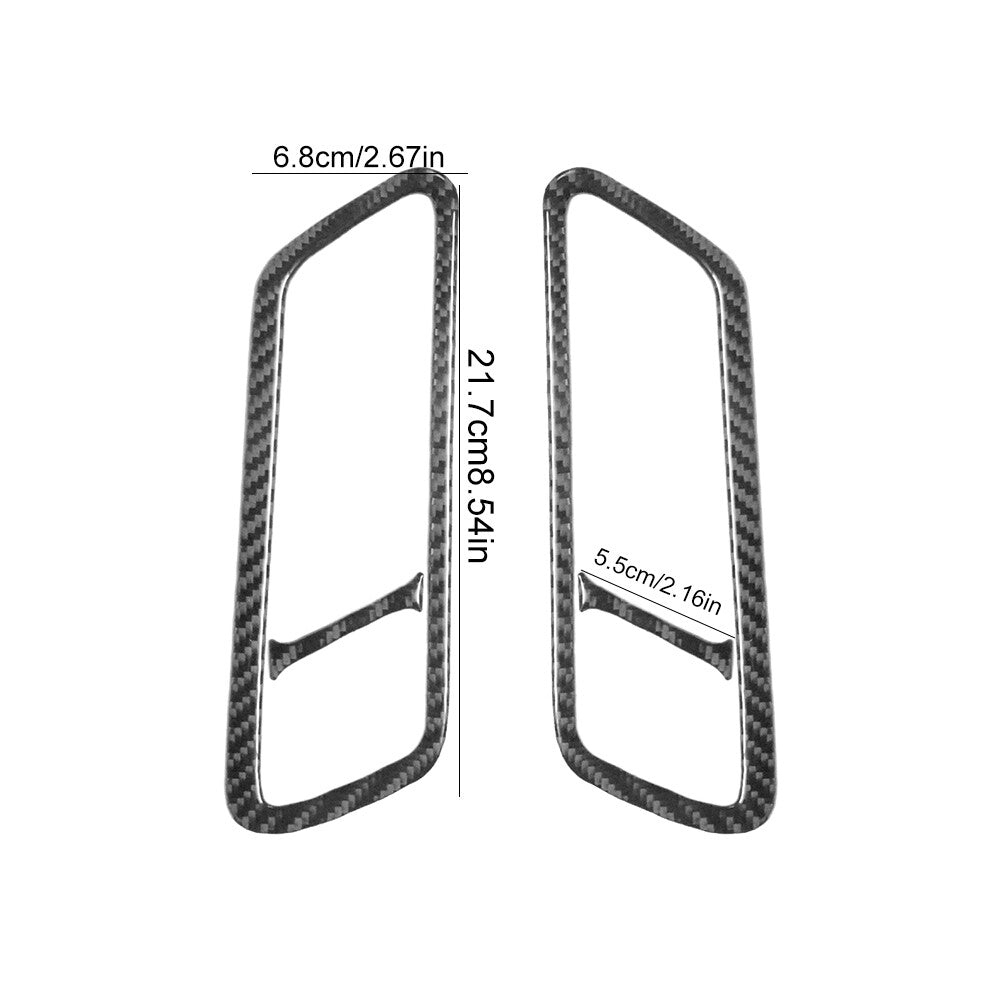 Carbon Fiber Rear Door Handle Frame Cover Trim for Volkswagen for Passat 2006-2011