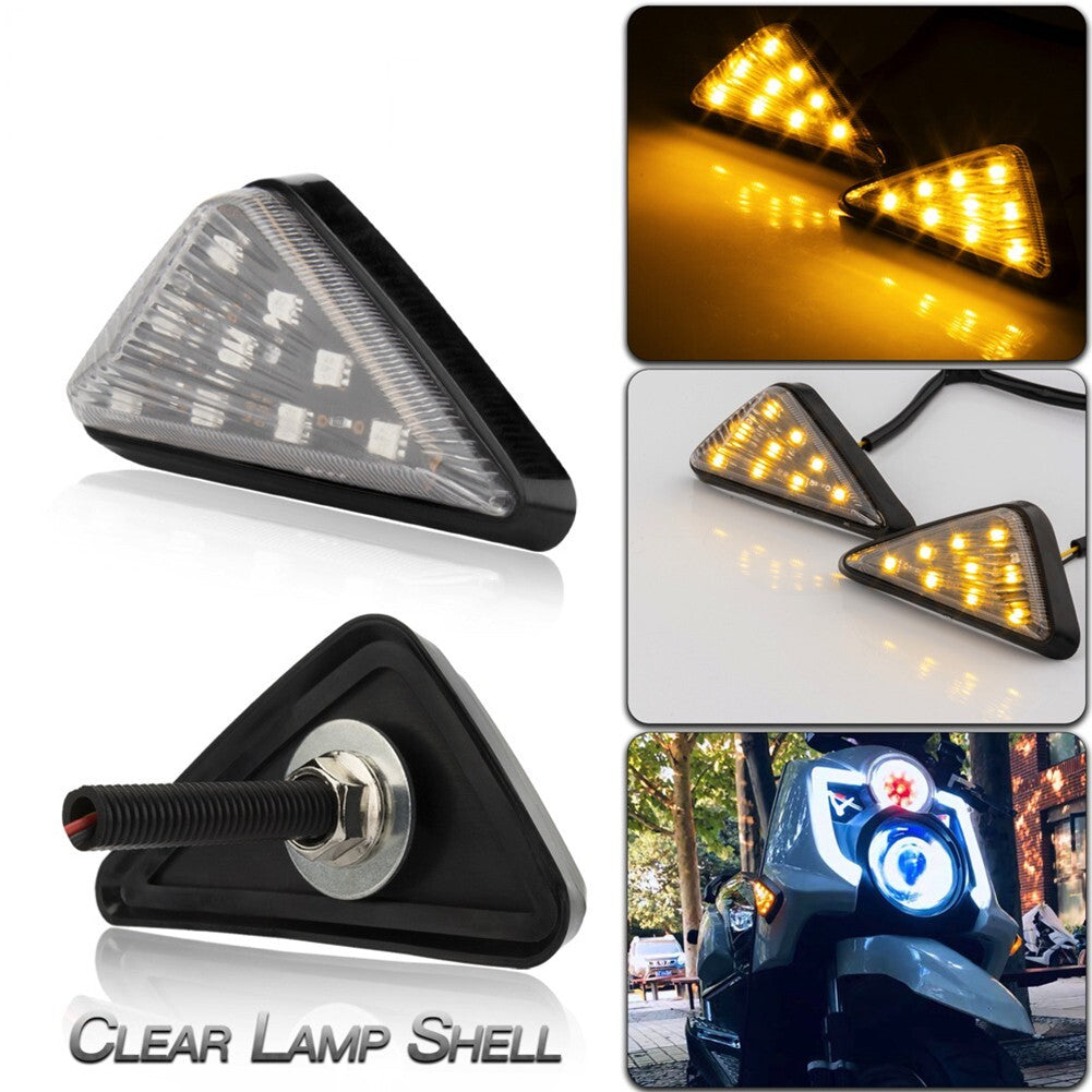 Triangle Flush Mount LED Lights for Motorcycle High Brightness Long Lasting