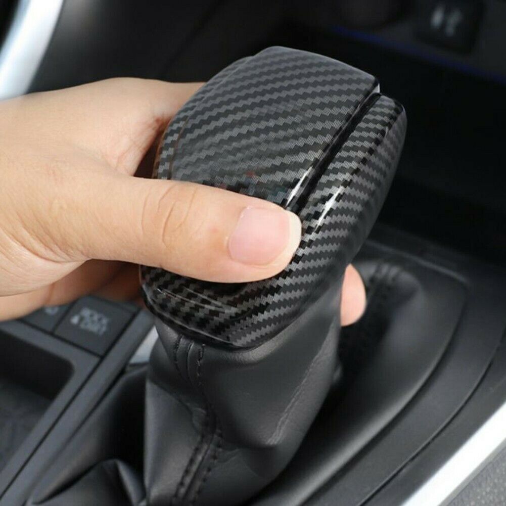 for Toyota RAV4 2019-2024 ABS Carbon Fiber Inner Gear Shift Knob Head Cover Trim