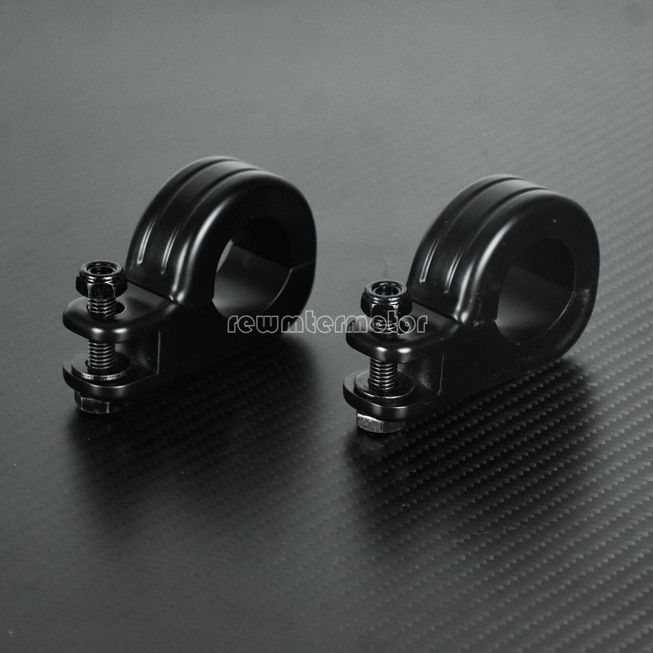 1 to 1 1/4 Highway Foot Pegs Footrest Engine Guard Clamp Short Mounting Kit