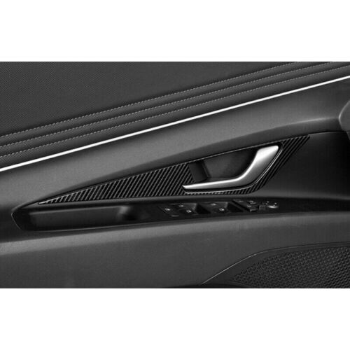 Carbon Fiber Steel Interior Door Handle Panel Trim for Hyundai for Elantra 2021-2023