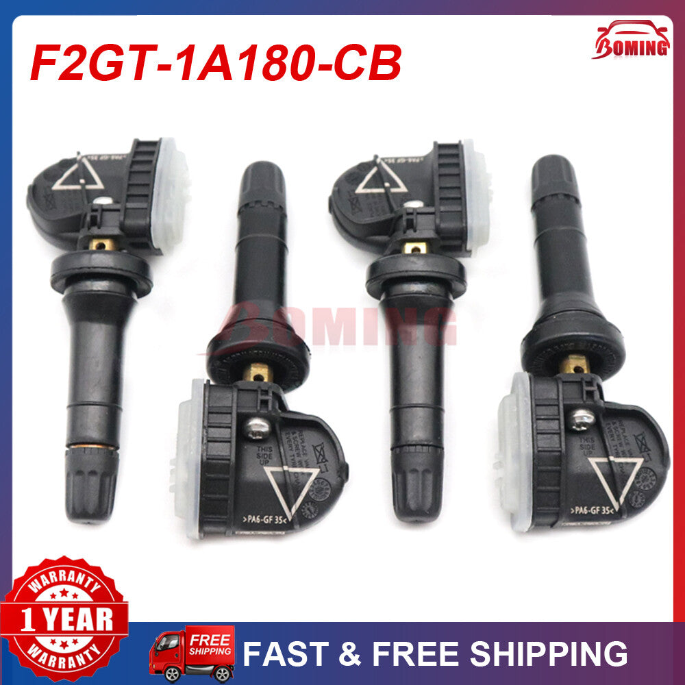 4-pack of new TPMS F2GT-1A180-CB tire pressure sensors for Ford F-150 Mondeo 433MHz