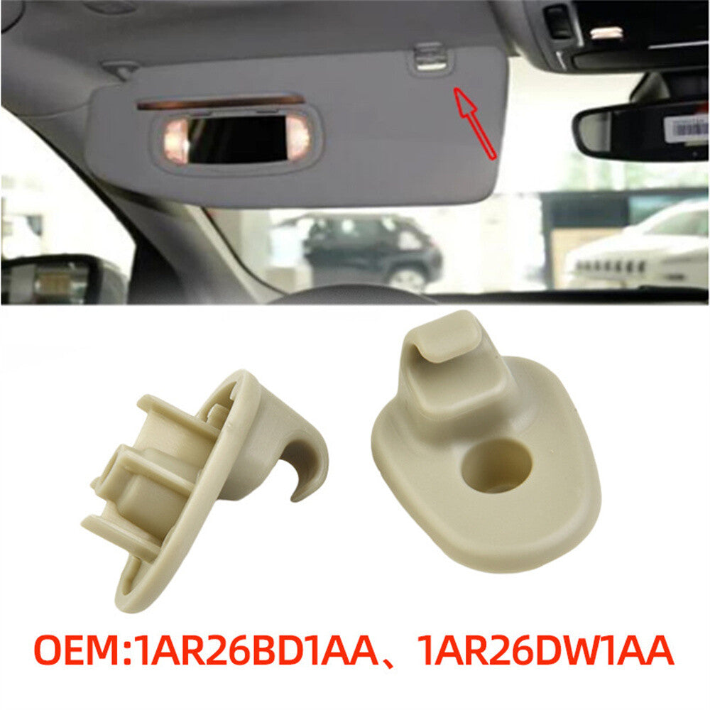 2x Sun Visor Clips Retainer 1AR26BD1AA 1AR26DW1AA for Jeep Liberty  for Dodge Nitro
