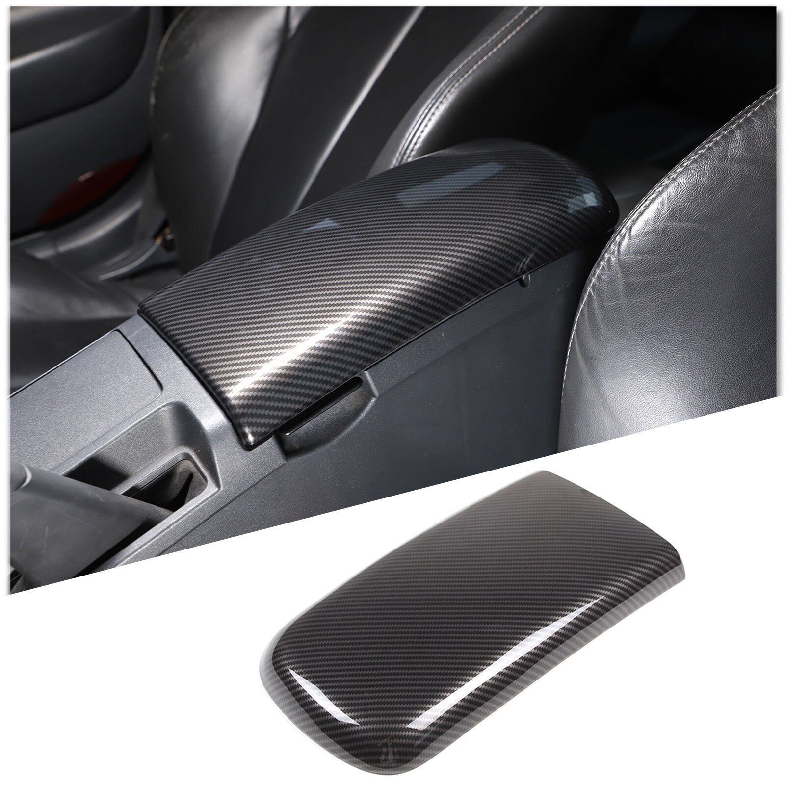 ABS Carcon fiber interior door handle frame trim cover for Toyota Tacoma 2016 - 2022
