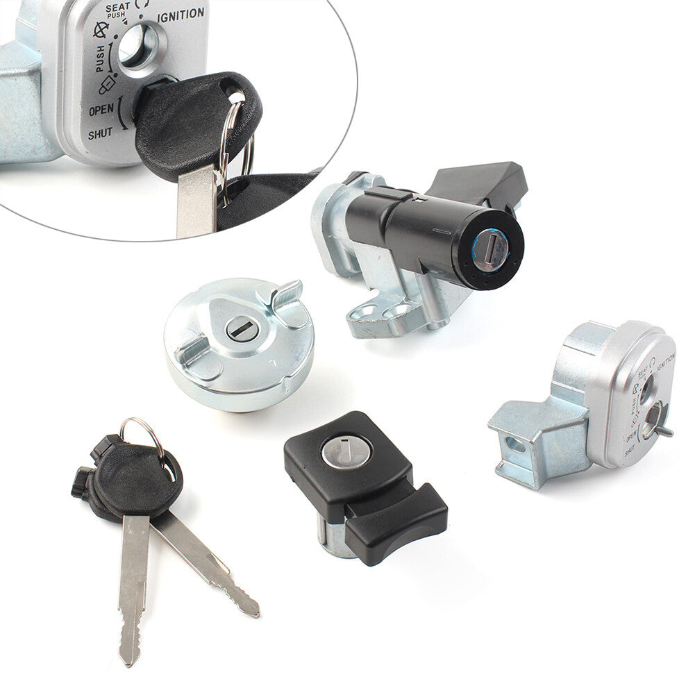 Ignition Key Barrel Switch With for Seat Lock Set for Honda Lead NHX 110 2008-2012