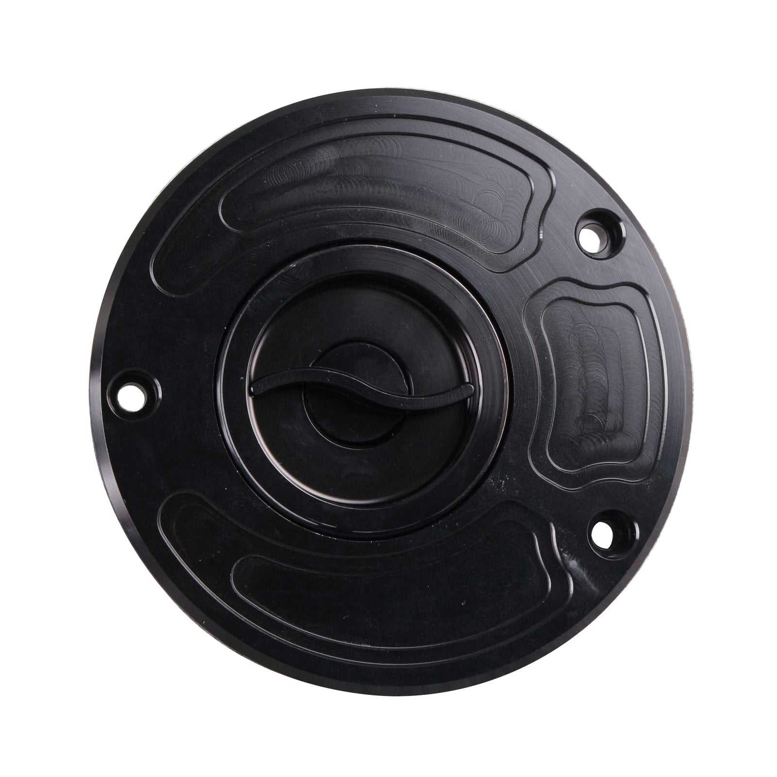 CNC Fuel Gas Tank Cap Cover for Kawasaki 2003-2006 Z1000 2002-2005 ZZR1200 Black