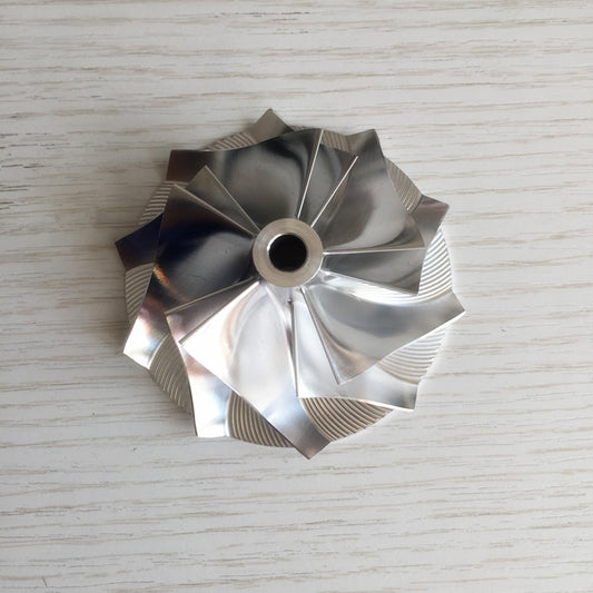 CT26 48.04/68.00 mm 5+5 Blade Performance Turbine Billet Compressor Wheel