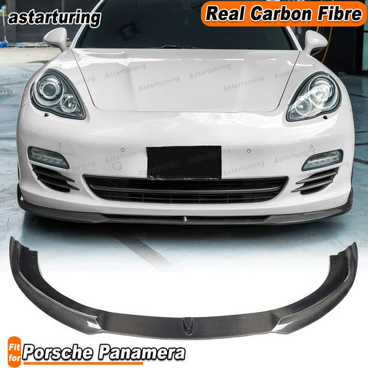 Fit for Porsche for Panamera 970 2010-13 Real Carbon Fiber Front Bumper Lip Spoiler