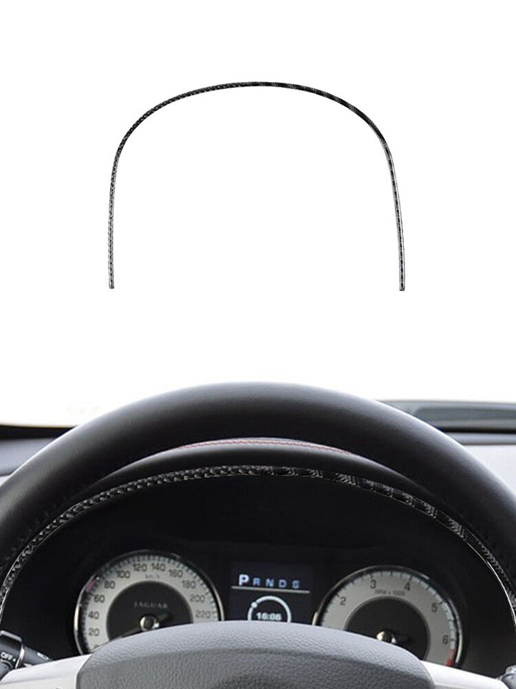 Dashboard Frame Decorative Trim Strip Cover Carbon Fiber for Jaguar XF 2009-2011