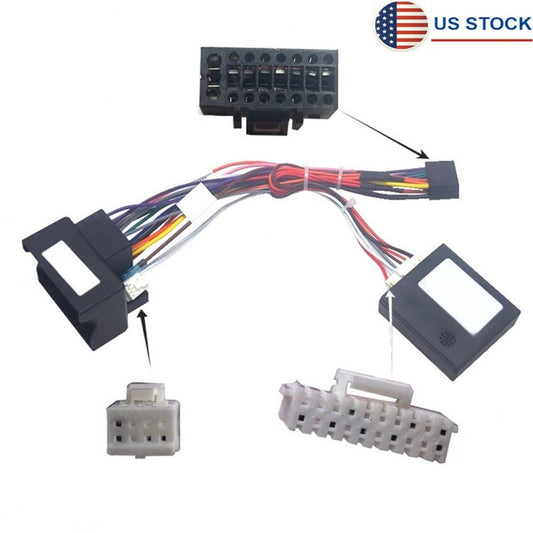 for BMW E46 E53 E39 US Car Audio Radio 16Pin Android Power Cable With Canbus Box