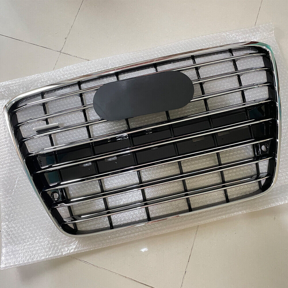 for Audi A8D4 2010-14 Front Grille Bumper Mesh Grill+Fog Light Lamp Cover W/ACC