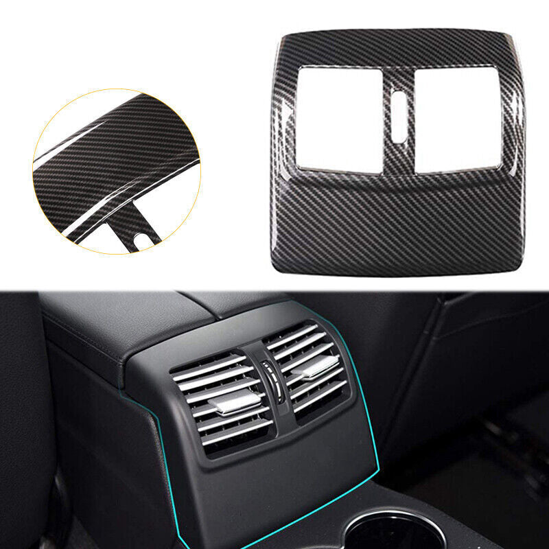 Carbon fiber rear air conditioning socket vent cover for Mercedes-Benz W212 E-Class