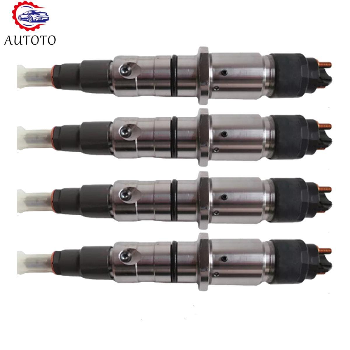 4X Fuel Injector 5283275 Fits For Engines ISLe Eu3 0445120304 5272937