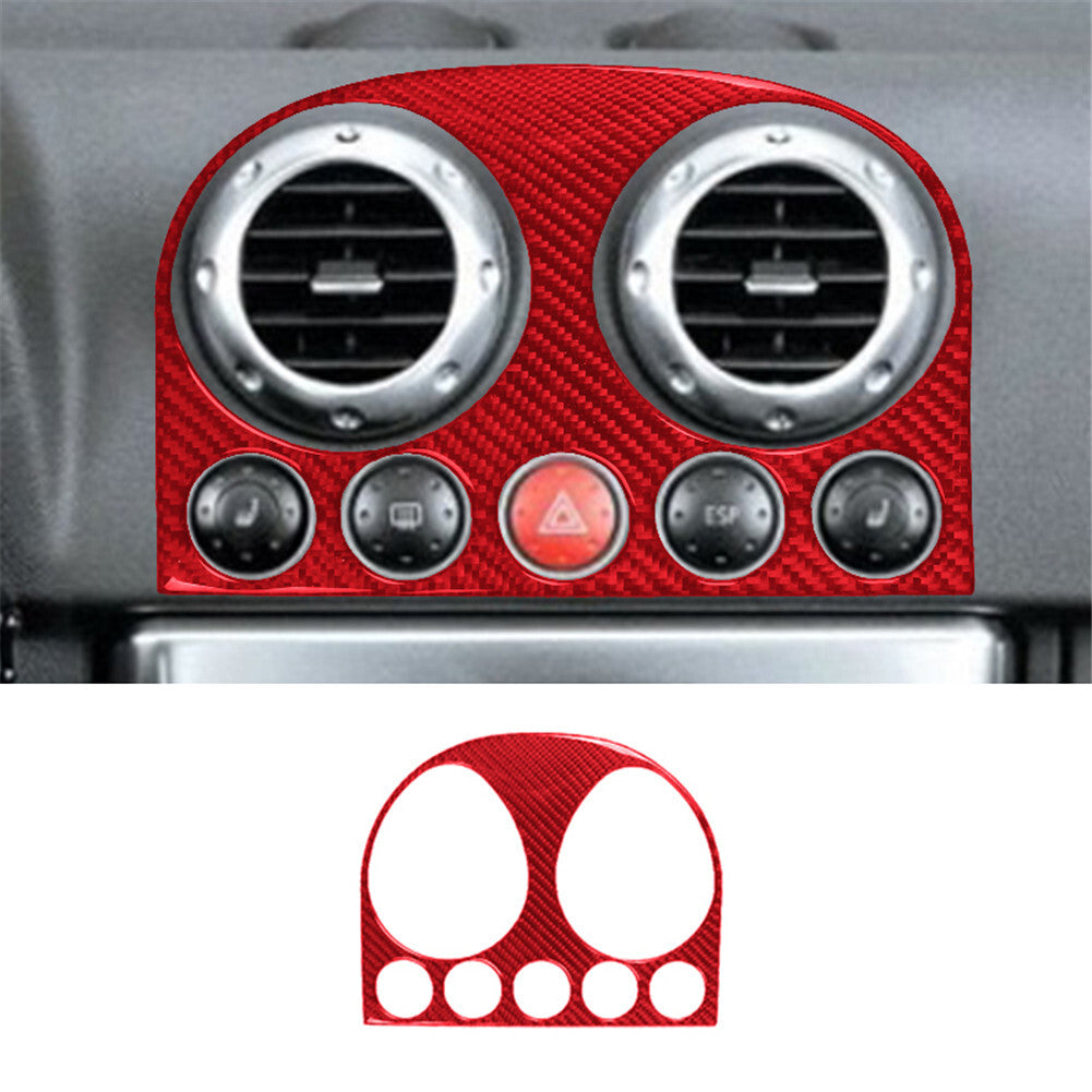 28X Red Carbon Fiber Full Set Cover Trim Panel Kit for Audi TT 8N 2001-2006