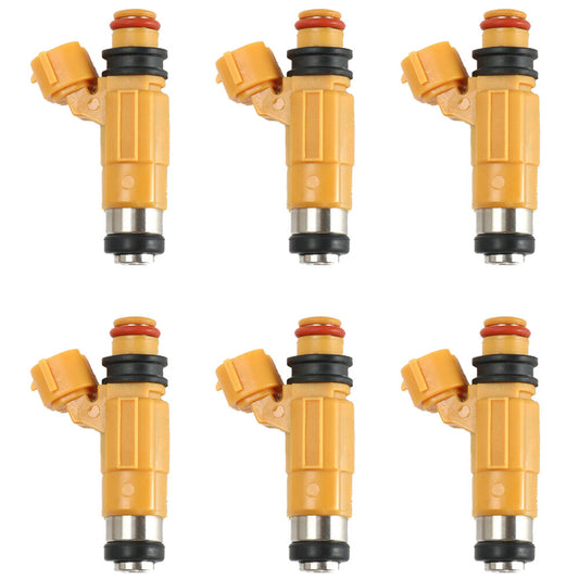 For 1997-2004 for Mitsubishi 3.0L 3.5L V6 Set of 6 Nikki Fuel Injectors CDH-275