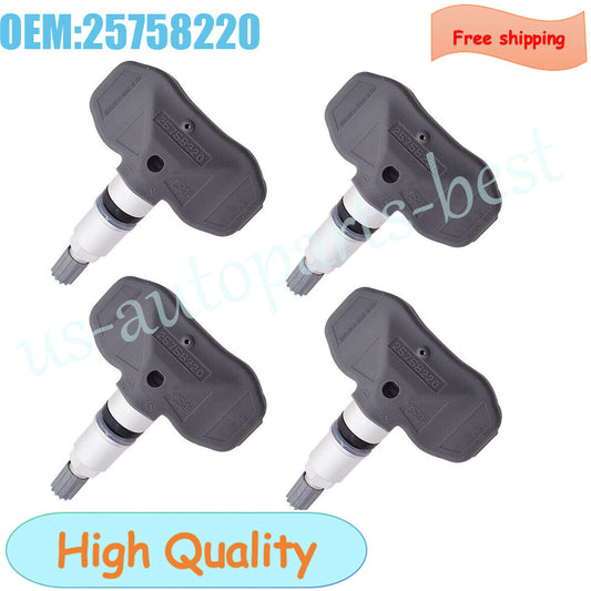 Set of 4 Tire Pressure Sensor for Chevrolet for Corvette for Cadillac 2004-2009 25758220
