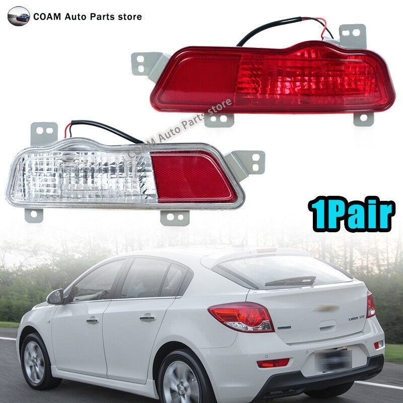 A pair of reflector taillights and brake lights for Chevrolet for Cruze hatchbacks 2009-2016.