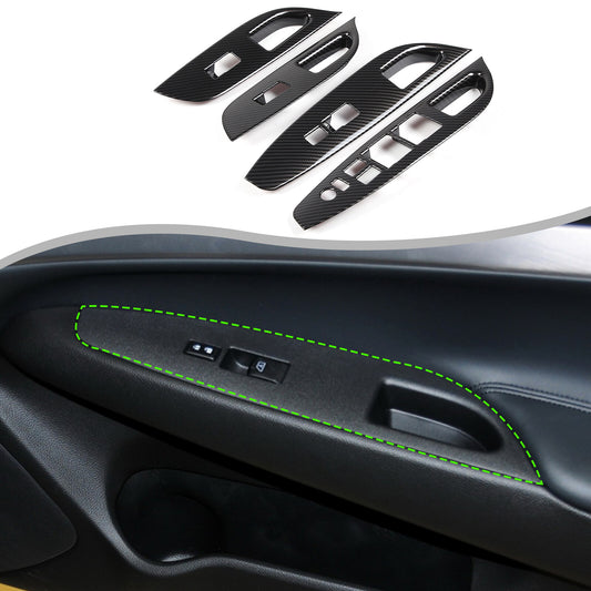 ABS carbon fiber interior armrest box decorative cover for Mitsubishi Eclipse 06-11