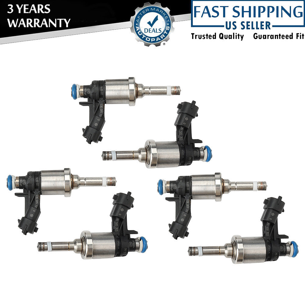 6X Fuel Injectors for Buick Enclave for Chevrolet Traverse for Gmc Acadia 3.6L 12663380