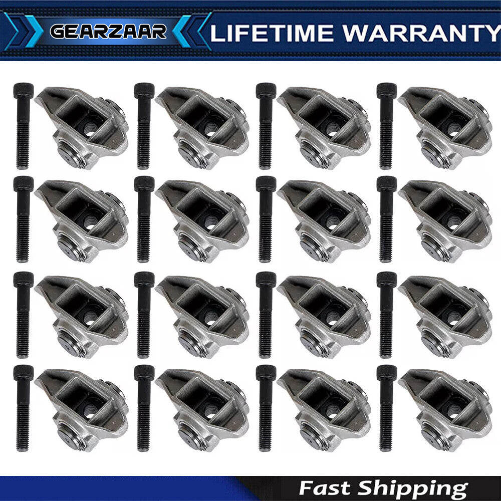LS1 Rocker Arms w/ Upgraded Trunion Kit Installed For 4.8L 5.3 5.7 6.0 LS2 LS6