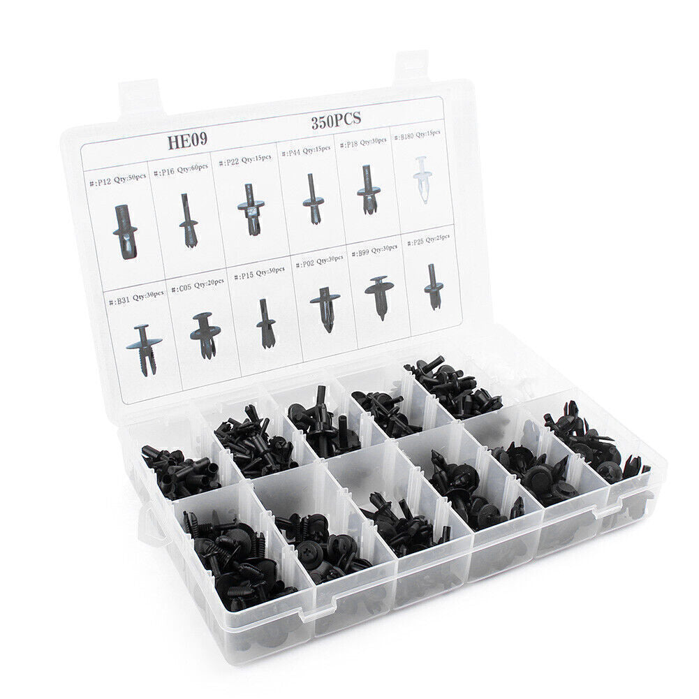 350x Car Body Plastic Push Pin Rivet Fasteners Trim Panel Moulding Clip Car