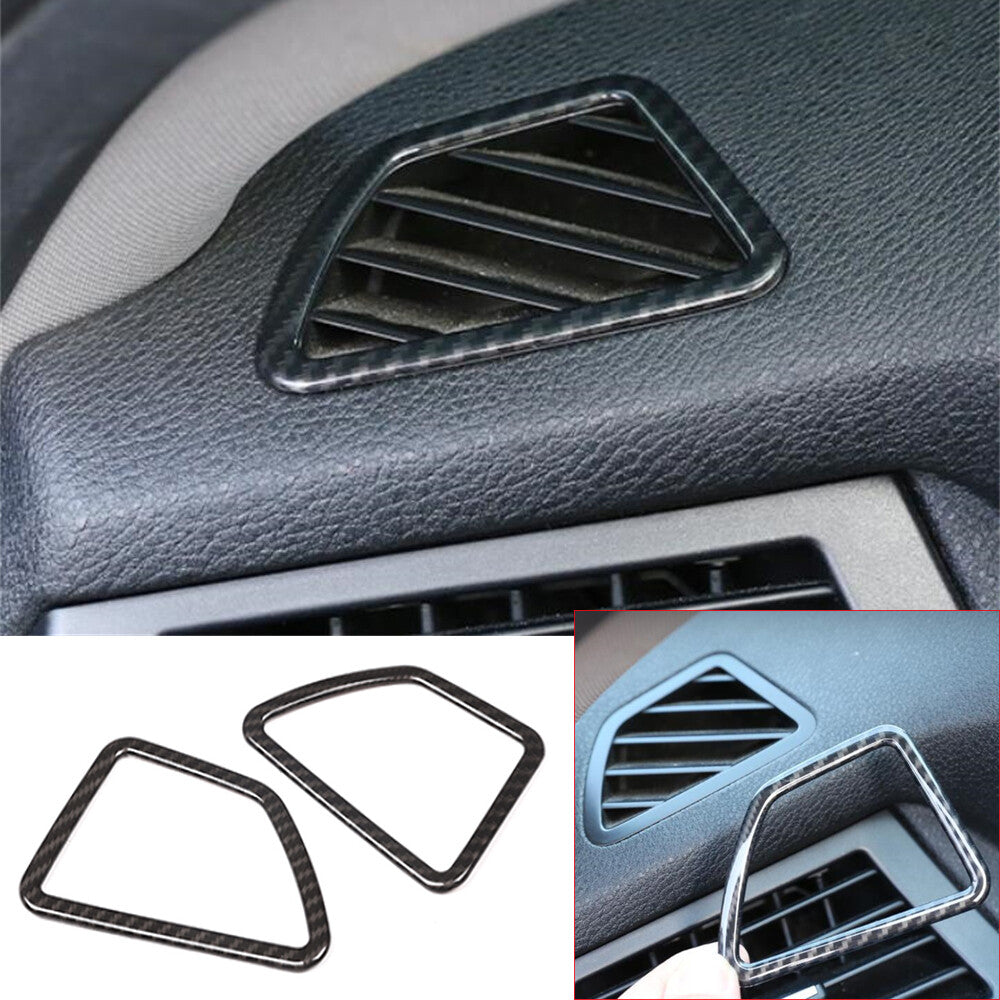Carbon Fiber ABS Dashboard Air Vent Outlet Cover for BMW X5 E70 X6 E71 2008-2013
