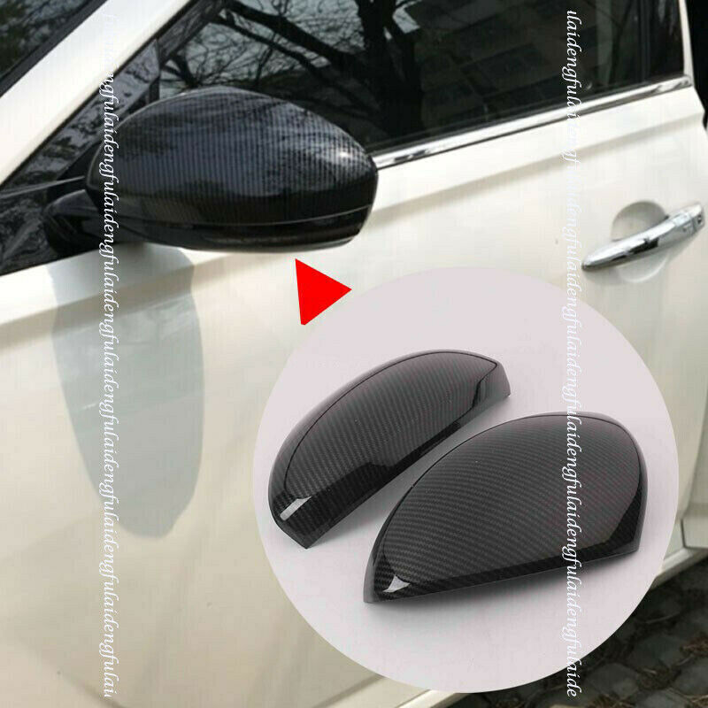 for Nissan Altima 2019-2022 Carbon ABS Rearview Side Door Mirror Cover Trim Caps