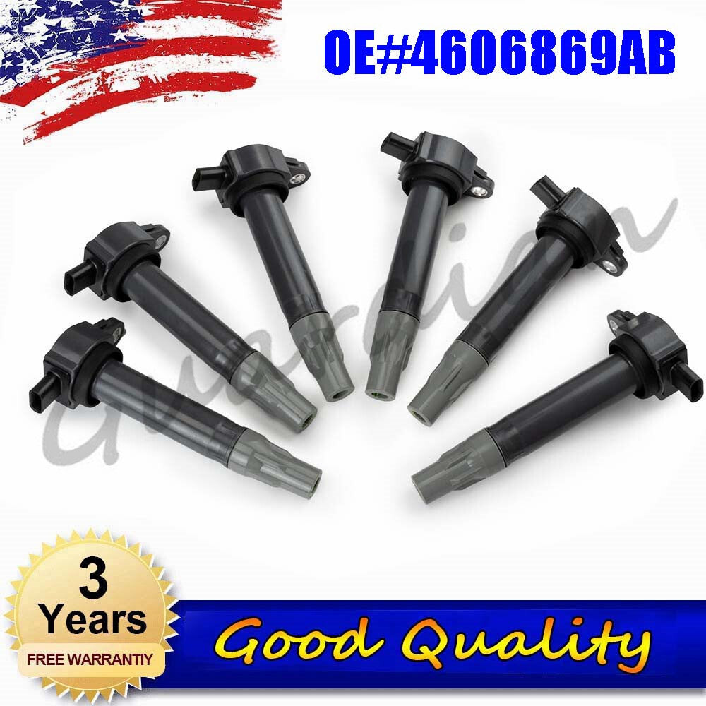 6x Ignition Coils 4606869AB for CHRYSLER 300 CIRRUS for PACIFICA SEBRING for DODGE for VW
