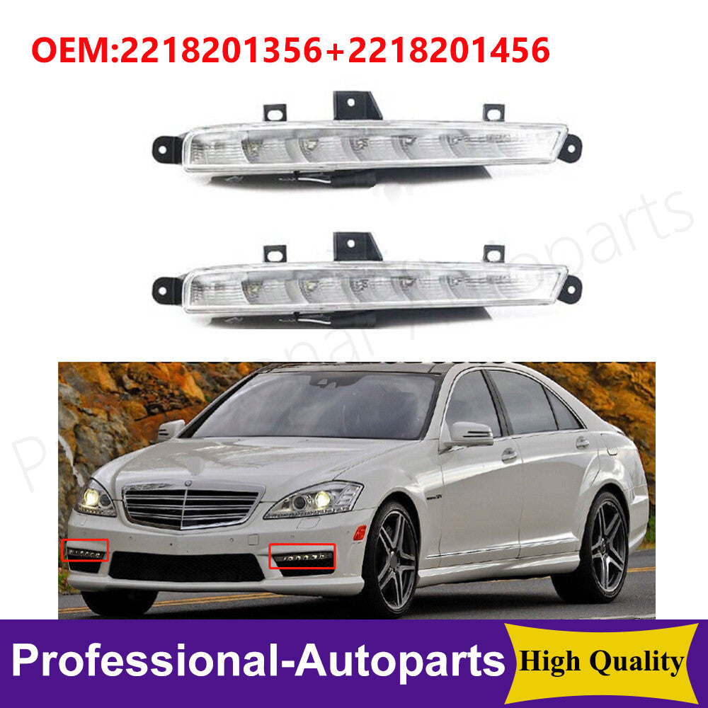 1Pair Front Fog Lamp Daytime Running Lights for Mercedes Benz W221 S63