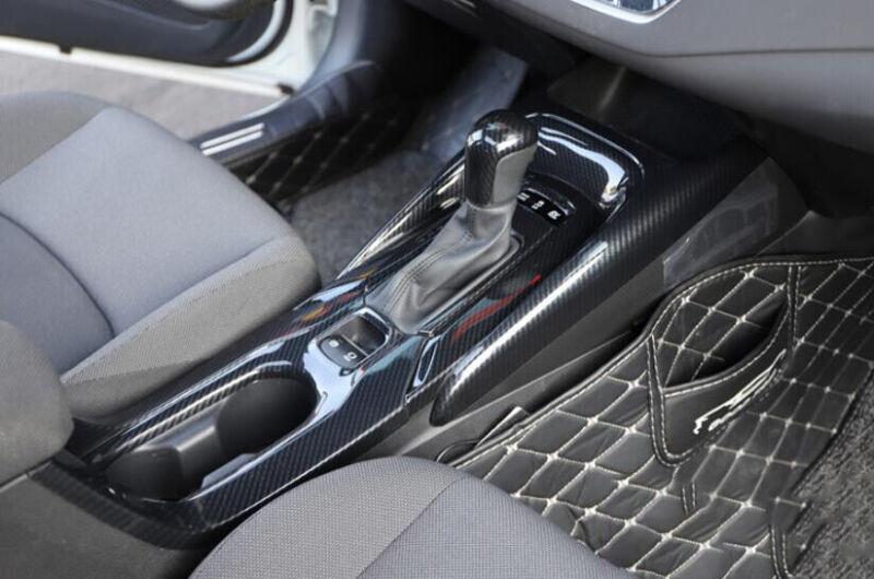 Carbon Fiber Central Console Gear Shift Panel 3pc for Toyota for Corolla 2019-2021