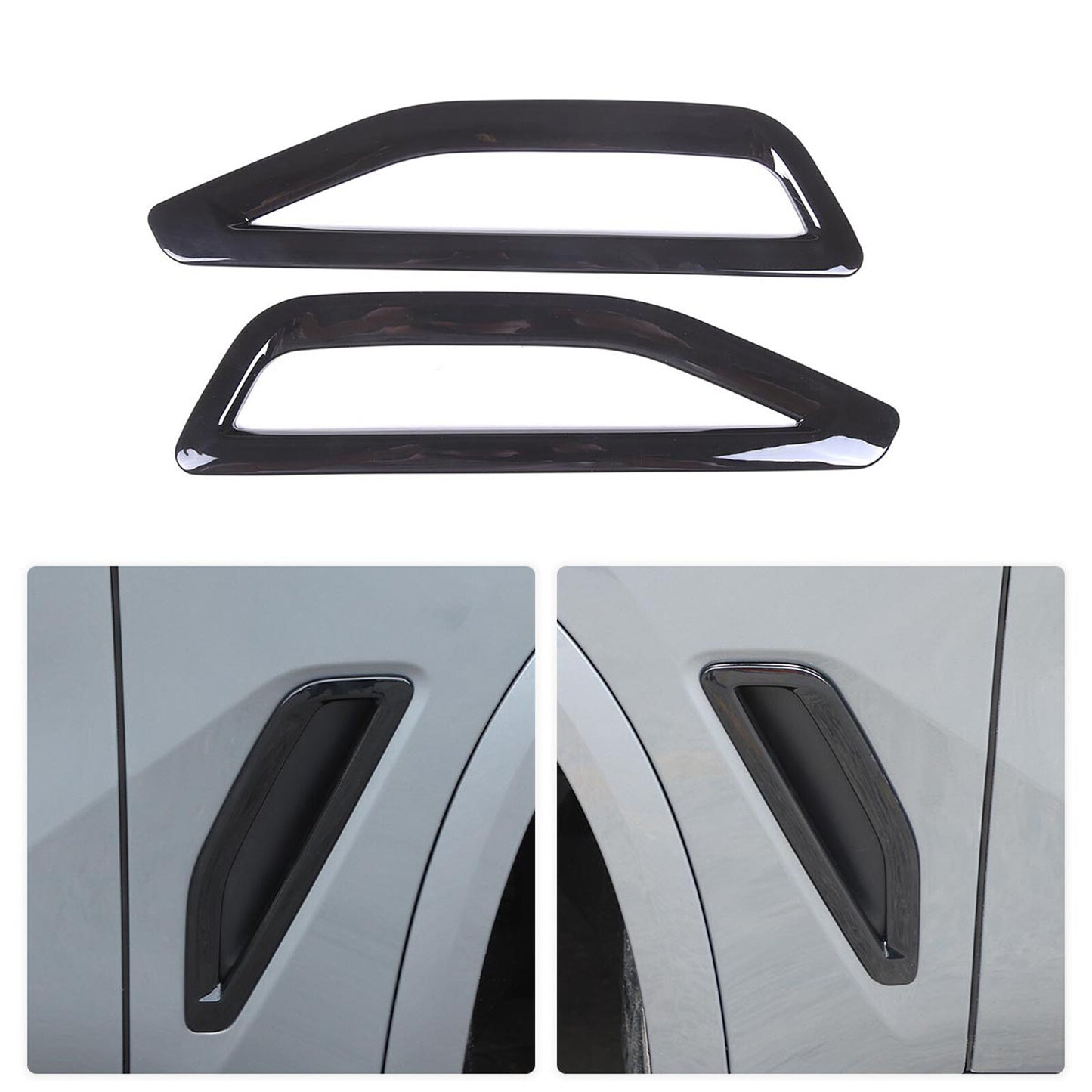 Carbon fiber exterior center console gear shift frame trim for Toyota Tacoma 11-15