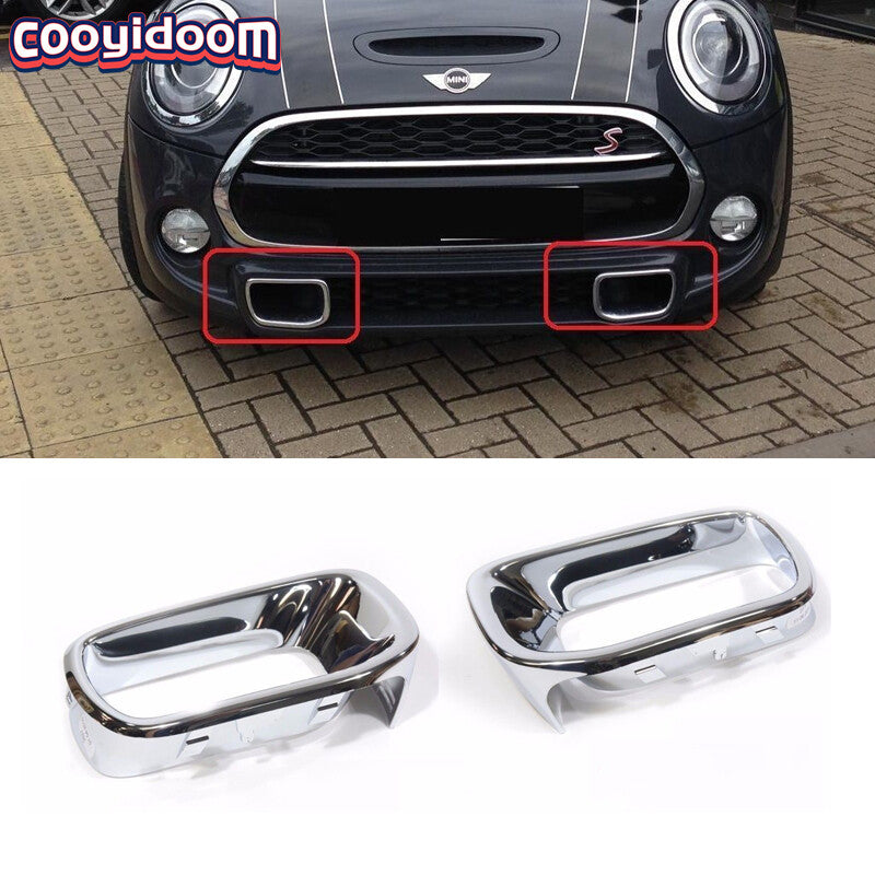 New for MINI F55 F56 F57 S Set Of Front Bumper Air Duct Chrome Trims