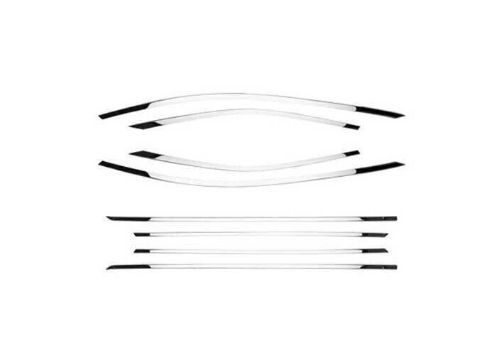 for Cadillac CT4 2020-24 Chrome Steel Side Window Strip Sill Molding Cover Trim
