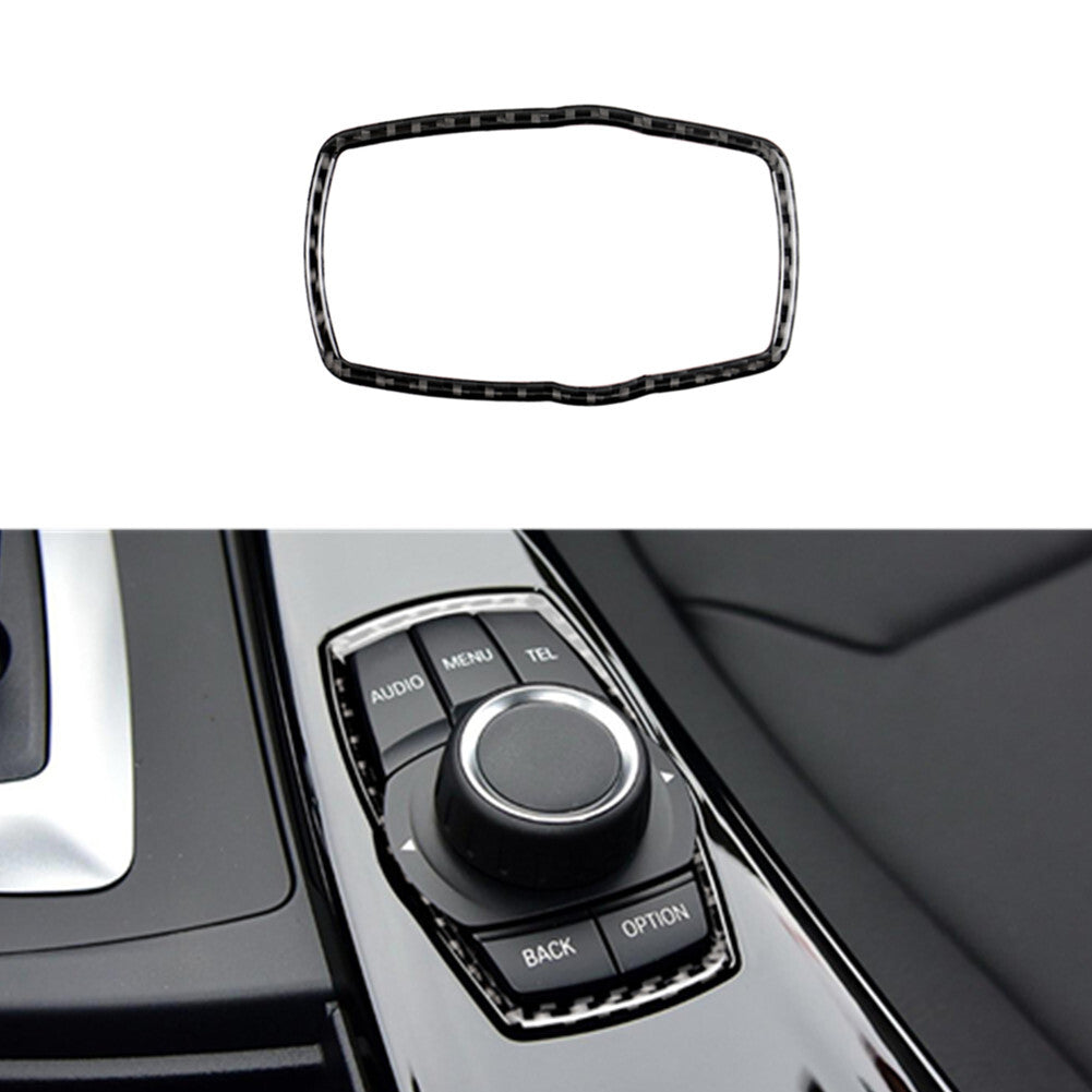 Carbon Fiber Inner Multmedia Frame Trim Cover for BMW 3 Series F30 2013-2019
