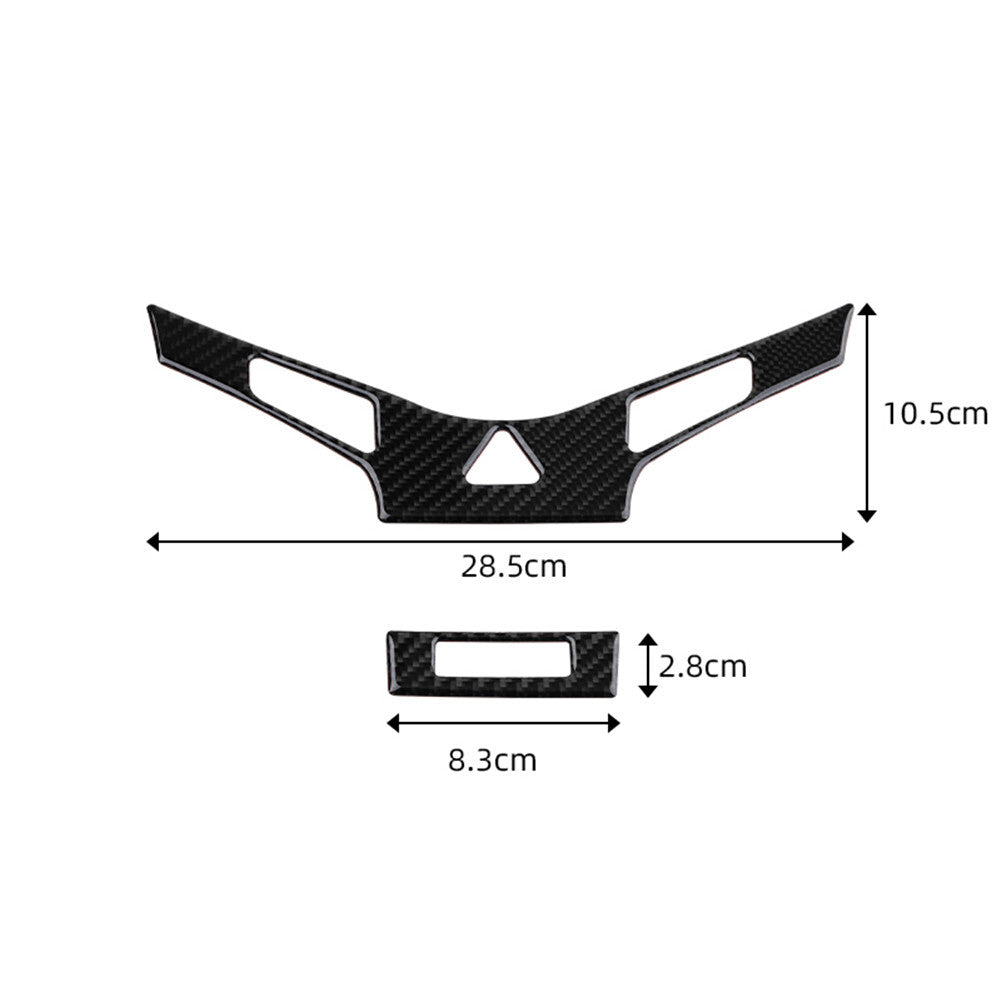 2Pcs Carbon Fiber Air Conditioner Panel Cover Trim for Chevrolet for Cruze 2009-2015