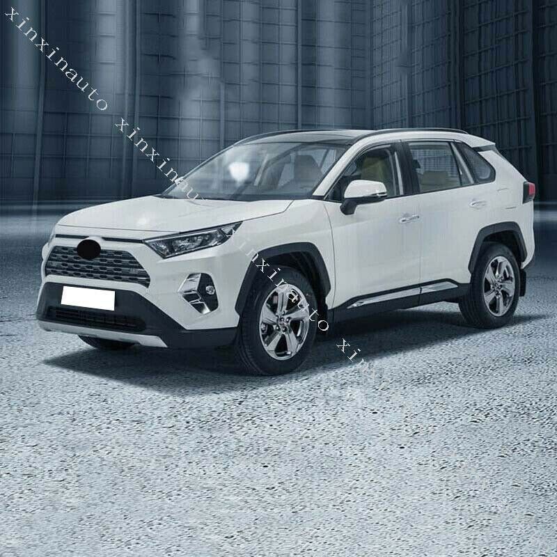 for Toyota RAV4 2019-2024 Chrome Body Side Door Molding Line Cover Trim Panels