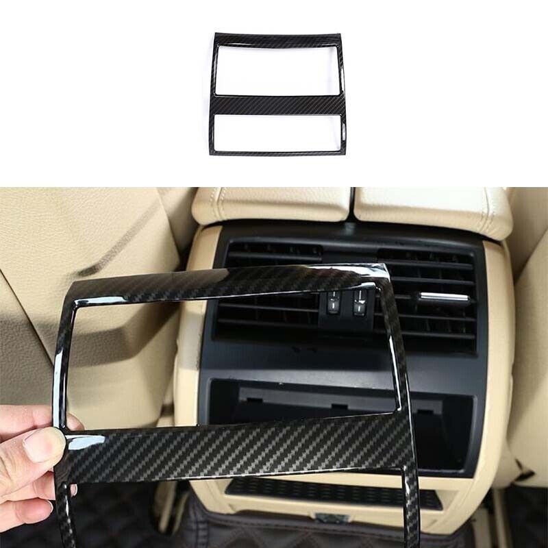 1PCS ABS Carbon Fiber Rear Air Outlet Vent Cover Trim for BMW 5 Series 2011-2017