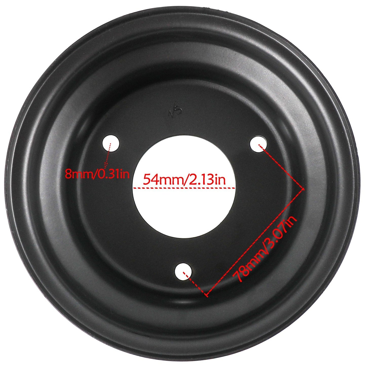2 x 6 inch wheels for 145/70-6 tires, lawnmower, for mini bike, go-kart cooler, all-terrain vehicle